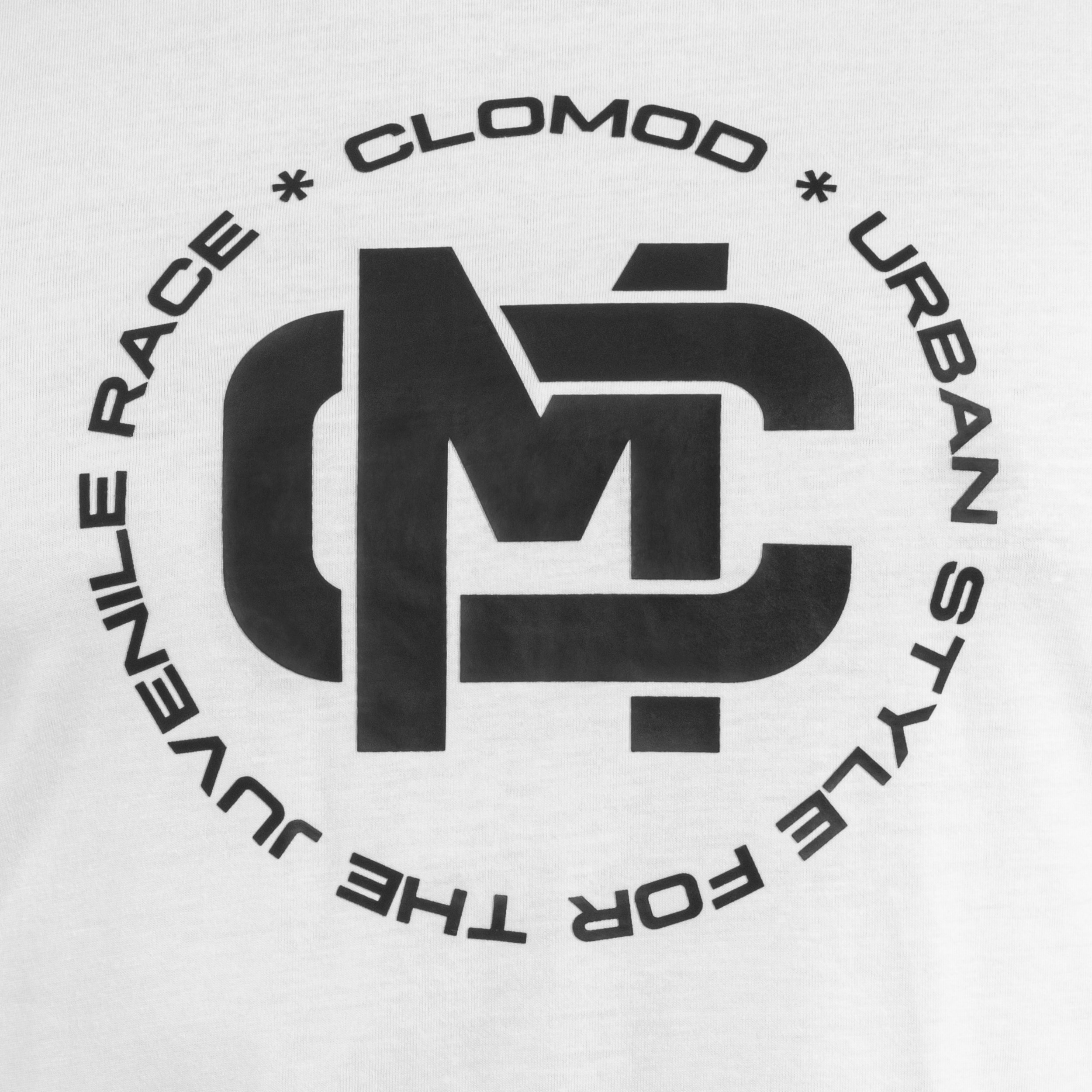 T-shirt CloMod Initials Pentagon - White