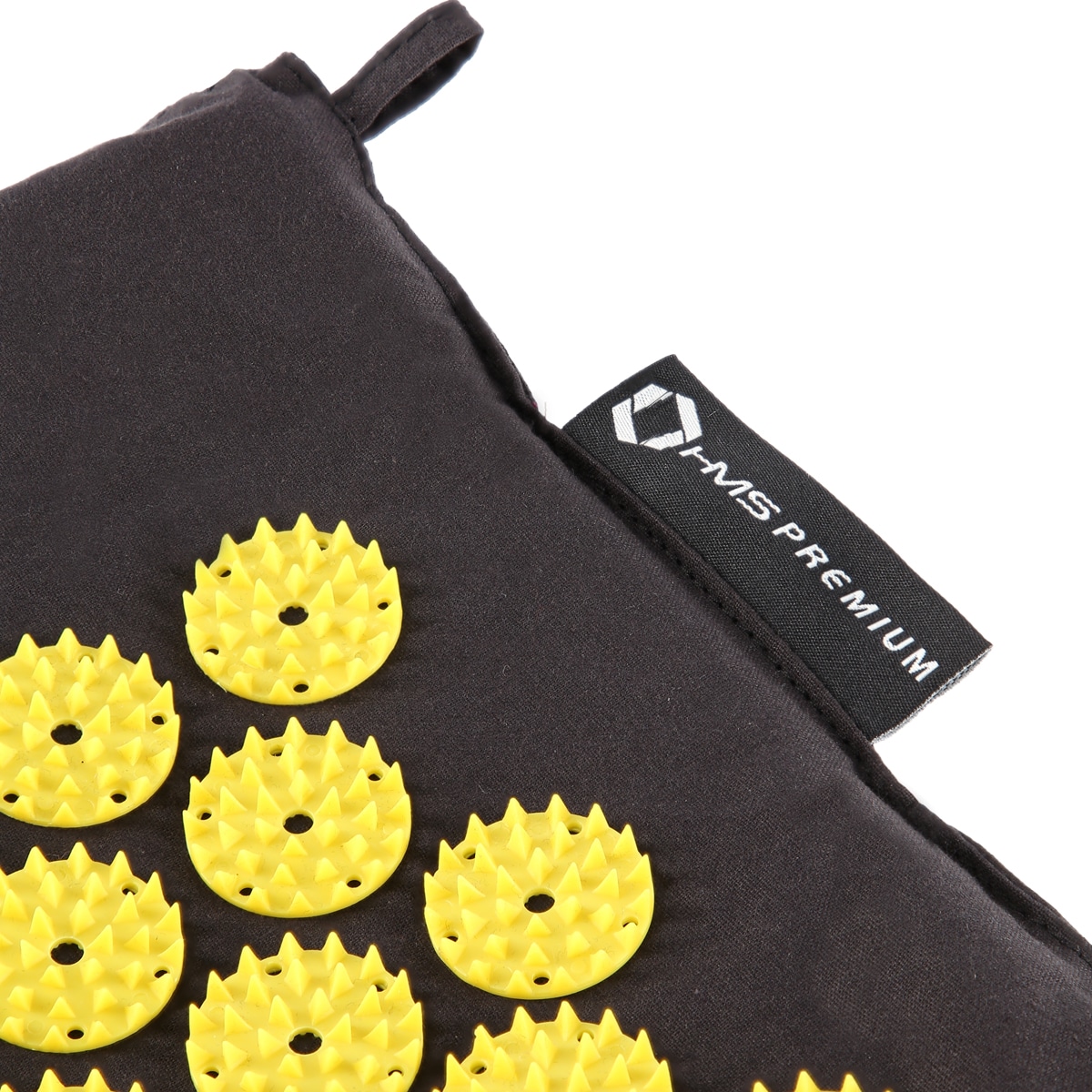 Tapis avec coussin d'acupression Premium AKM04 HMS - Black/Yellow 