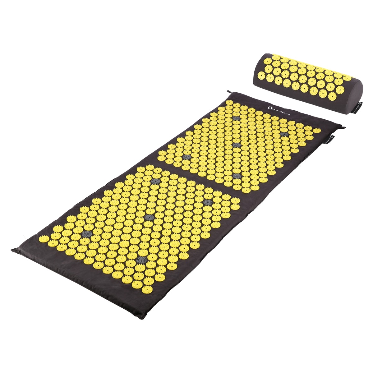 Tapis avec coussin d'acupression Premium AKM04 HMS - Black/Yellow 