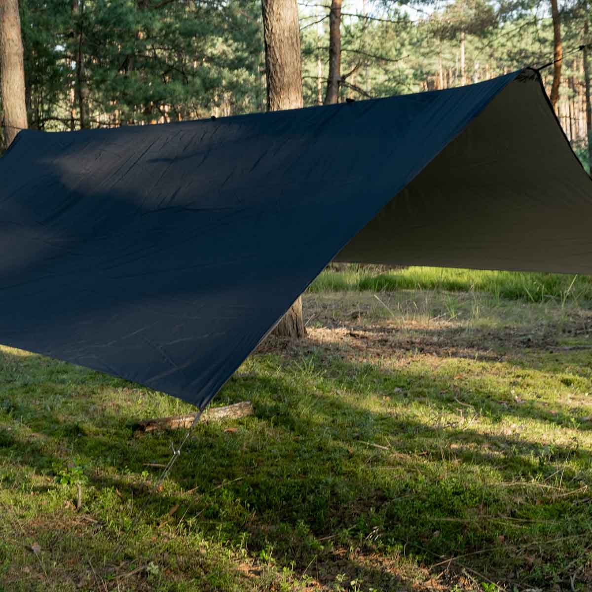 Bâche de bivouac Termo Tarp StingRay 3,6 x 2,8 m TigerWood - Black 