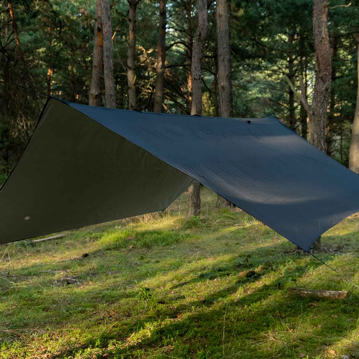 Bâche de bivouac Termo Tarp StingRay 3,6 x 2,8 m TigerWood - Black 