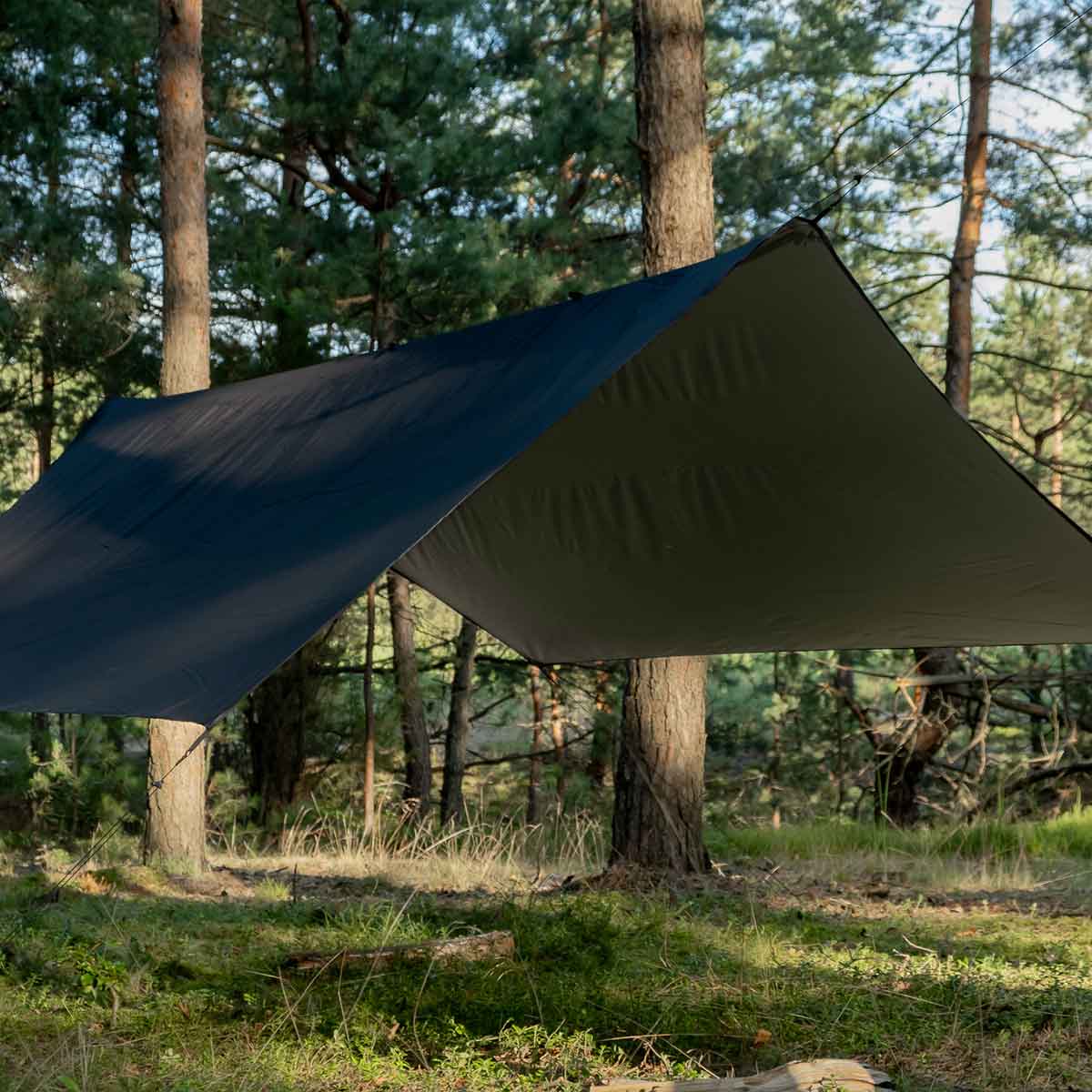 Bâche de bivouac Termo Tarp StingRay 3,6 x 2,8 m TigerWood - Black 