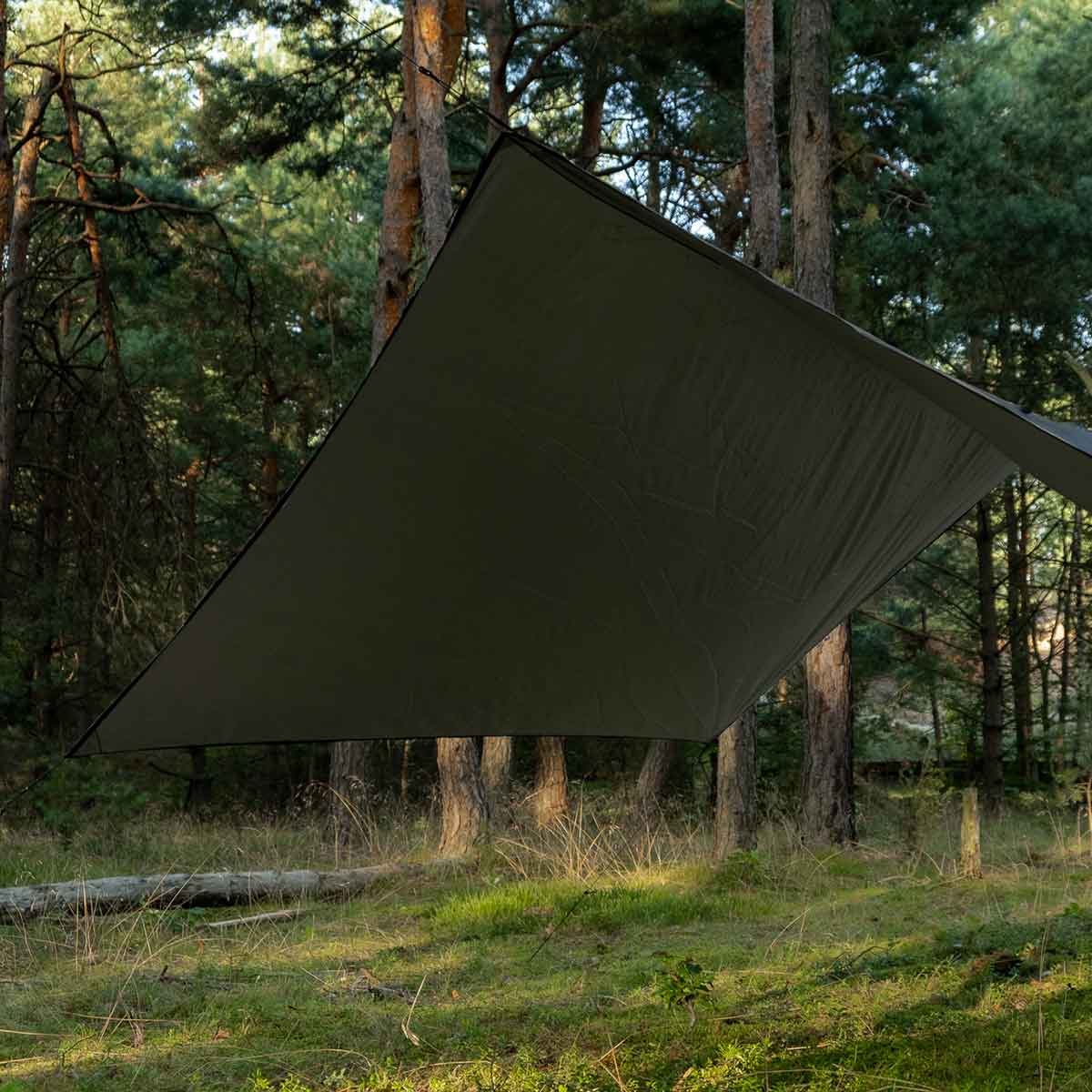 Bâche de bivouac Termo Tarp StingRay 3,6 x 2,8 m TigerWood - Black 