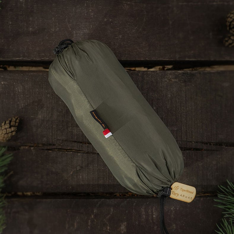 Bâche de bivouac Termo Tarp 4,5 x 4,5 m TigerWood - Olive 