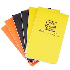 Set de blocs-notes imperméables On-The-Go  3.375x2" - 6 pcs. Rite in the Rain - Black, Yellow, Orange