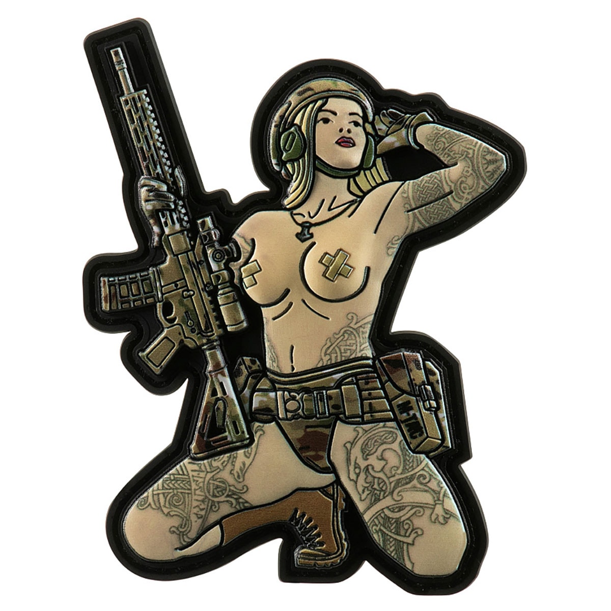 Patch Tactical Girl No.1 Skandinavik with Mjolnir PVC M-Tac - MultiCam 