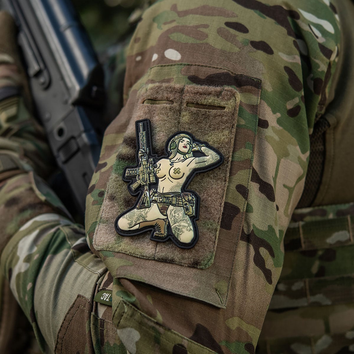 Patch Tactical Girl No.1 Skandinavik with Mjolnir PVC M-Tac - MultiCam 