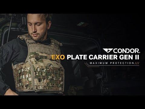 Gilet tactique Exo Gen II Plate Carrier Condor - Coyote Brown