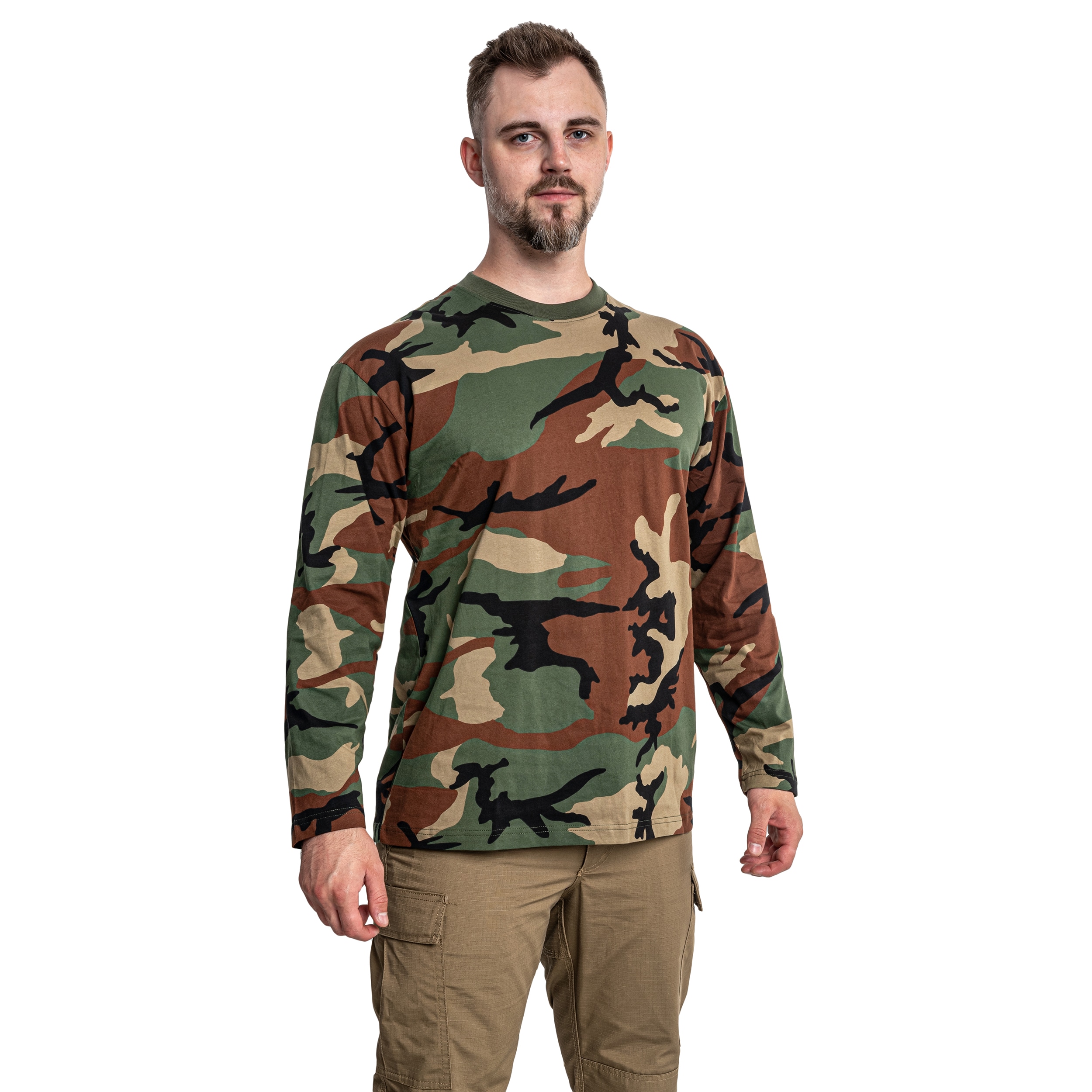 T-shirt à manches longues Longsleeve MFH - Woodland