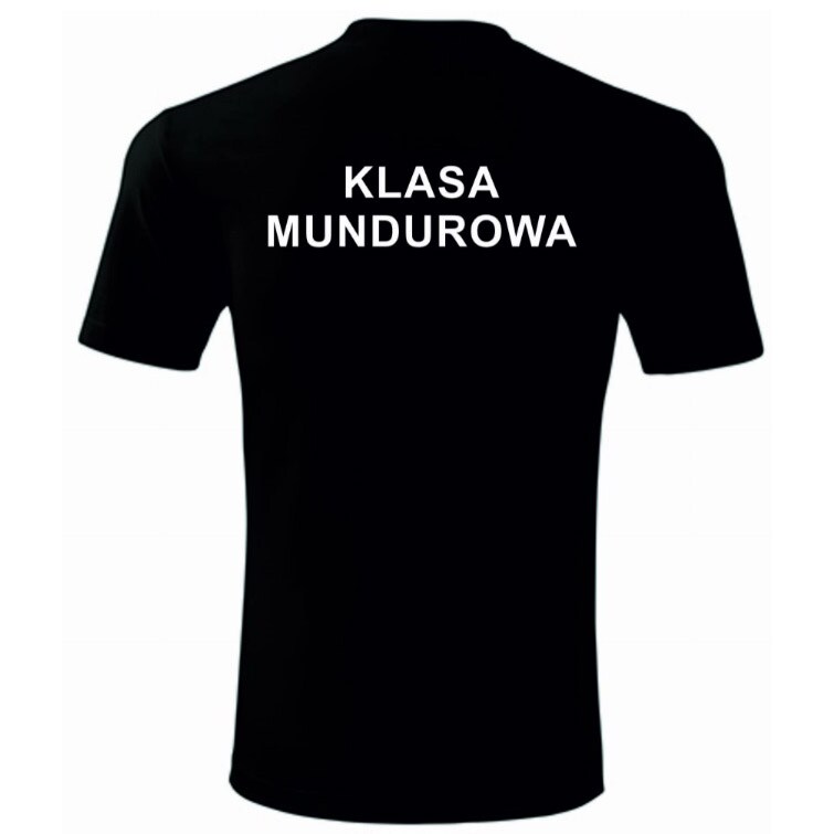 T-shirt « Klasa mundurowa » Maxtex - Noir