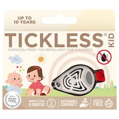 Protection contre les tiques à ultrasons Kid- pour enfants TickLess - Beige