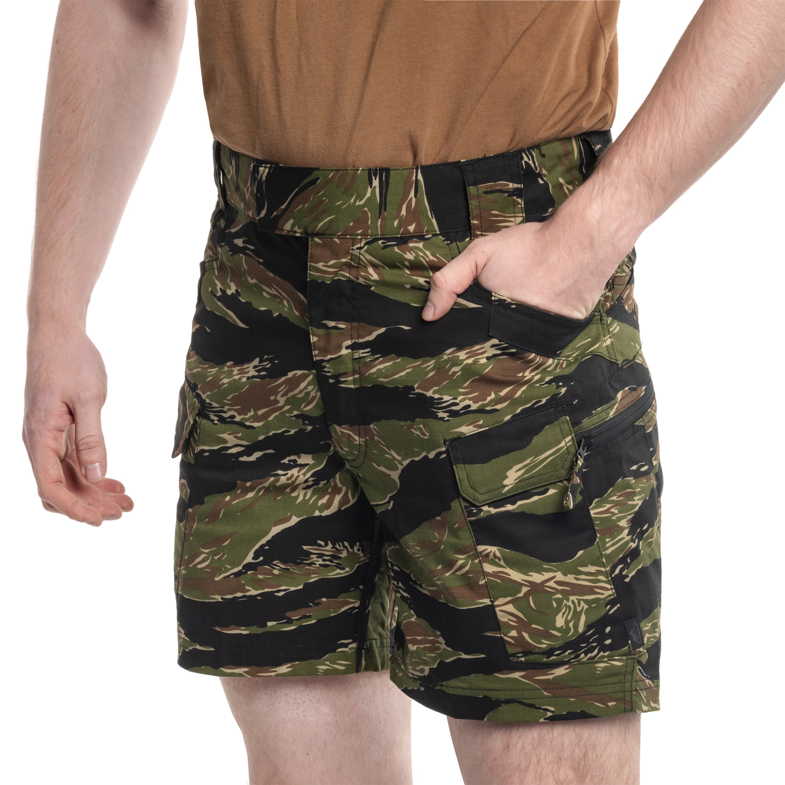 Shorts UTS PolyCotton Stretch Rip-Stop 6'' Helikon - Tiger Stripe 