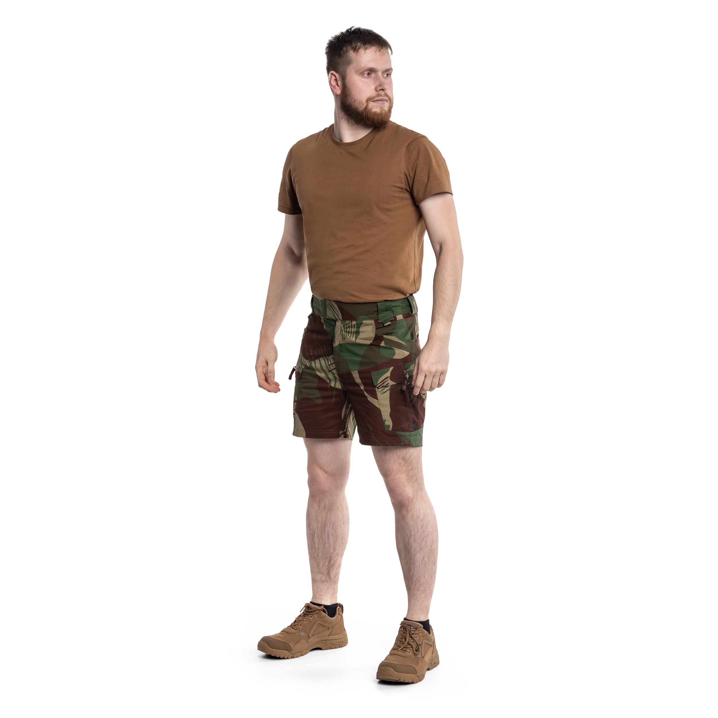 Shorts UTS PolyCotton Stretch Rip-Stop 6'' Helikon - Rhodesian Camo 