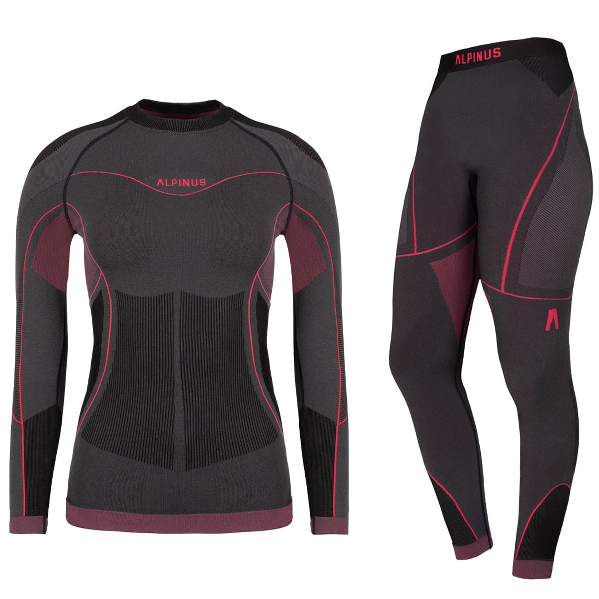 Sous-vêtements thermoactifs Mora Set Alpinus - Graphite/Pink