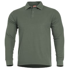 Polo Aniketos Long Sleeve Pentagon - Camo Green