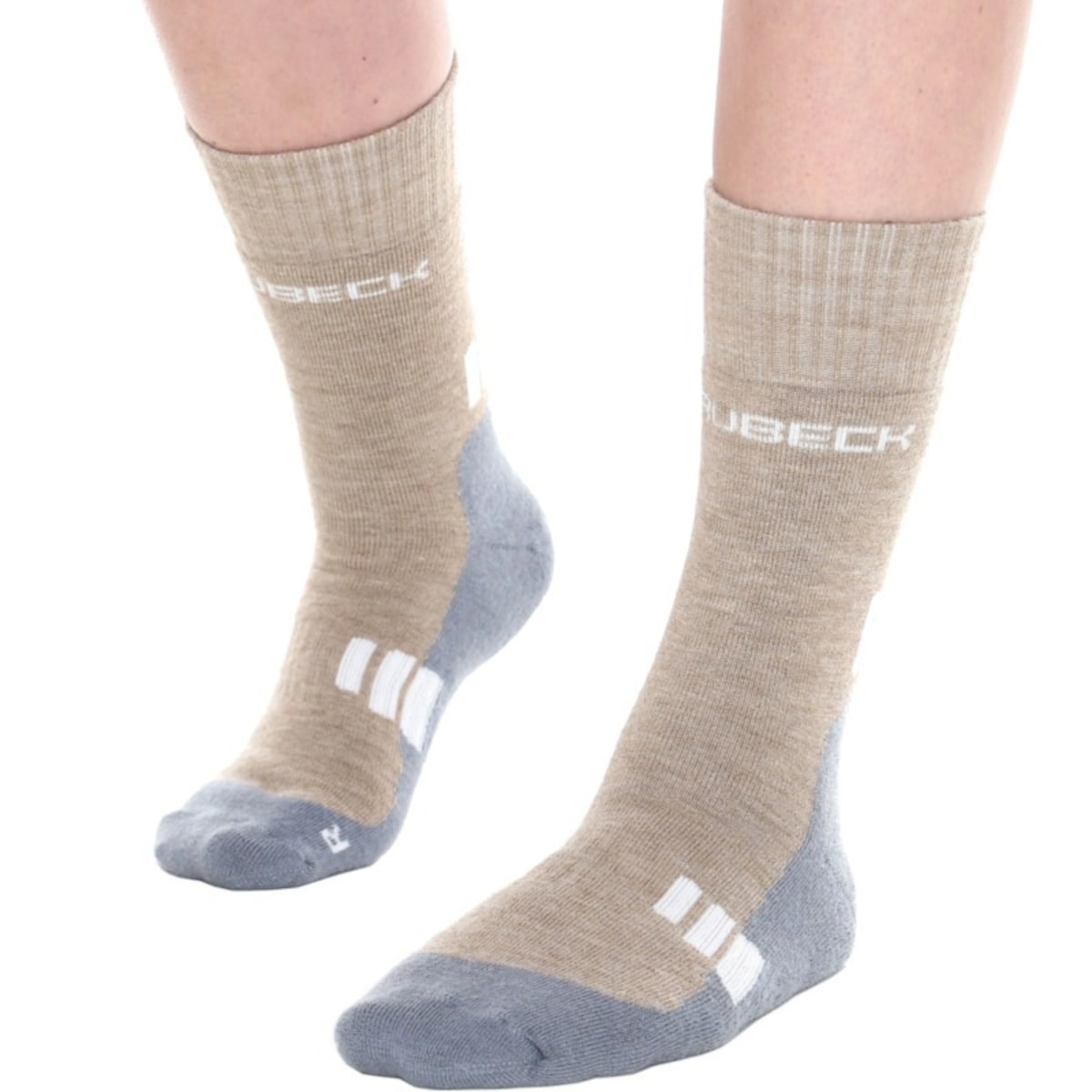 Chaussettes pour femmes Trekking Light Brubeck - Brown/Grey