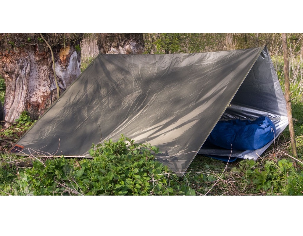 Bâche de bivouac à isolation thermique Thermo Tarp 2x3 Bushmen