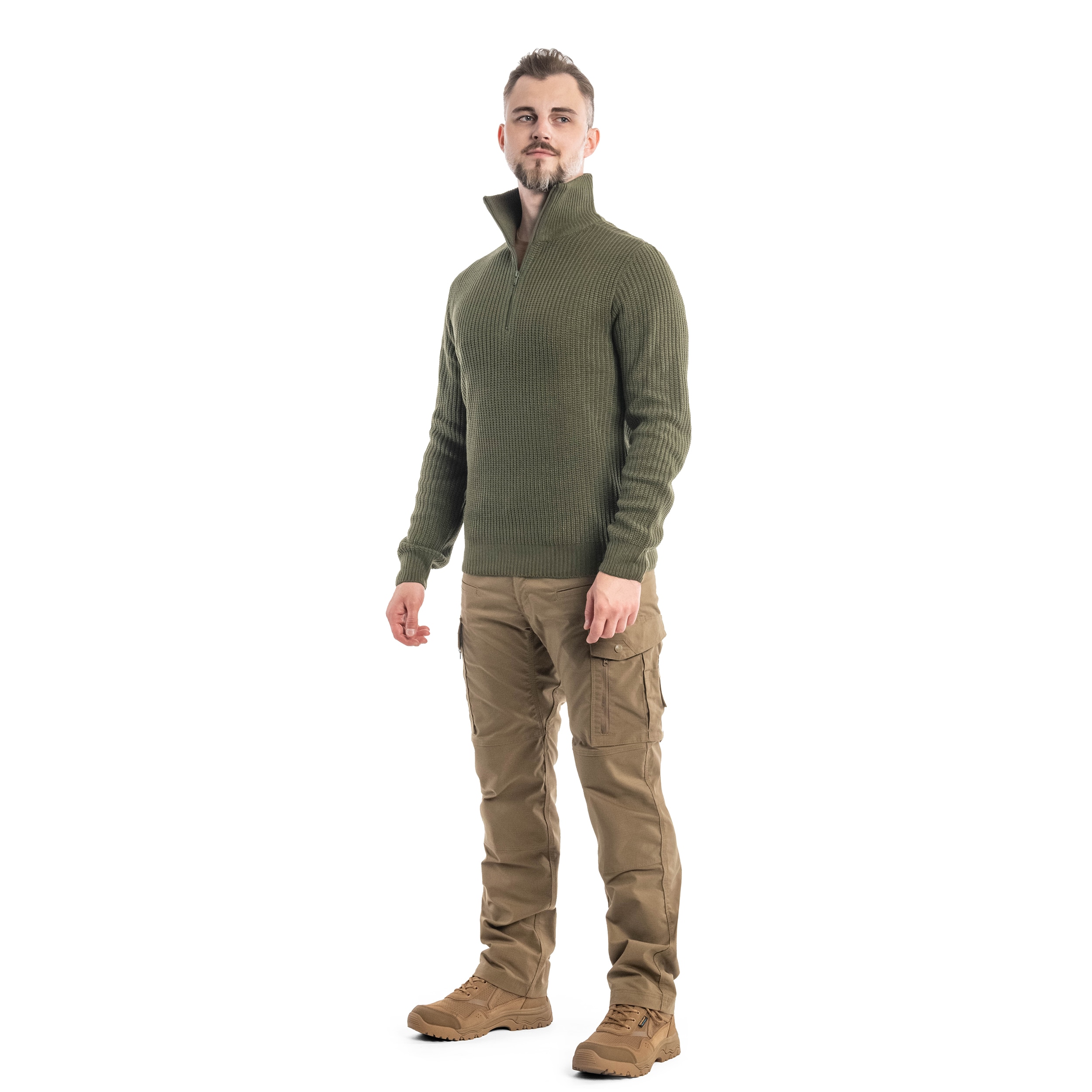 Pull Marine Troyer Pullover Brandit - Olive