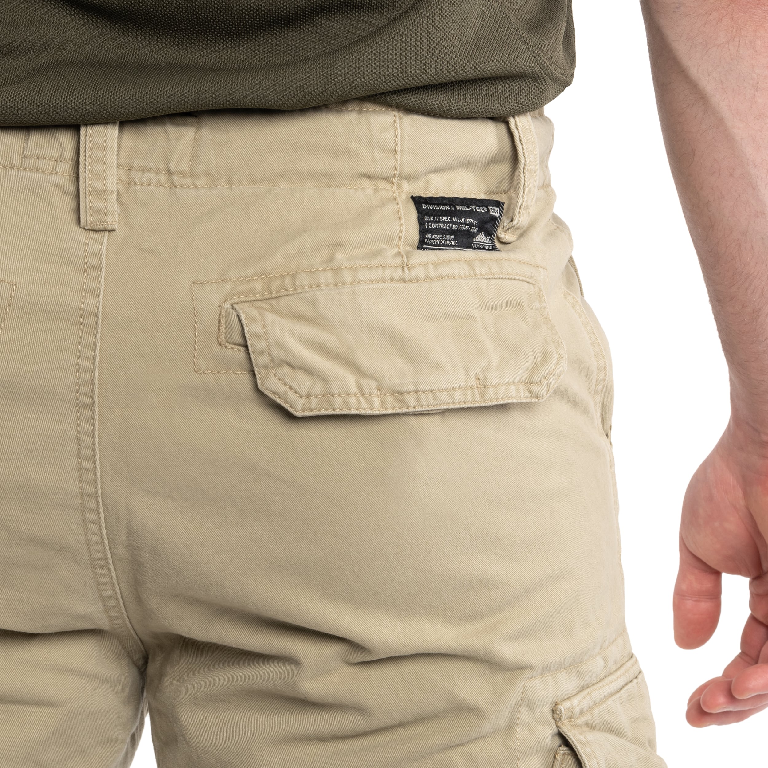Short Vintage Prewash Mil-Tec - Khaki