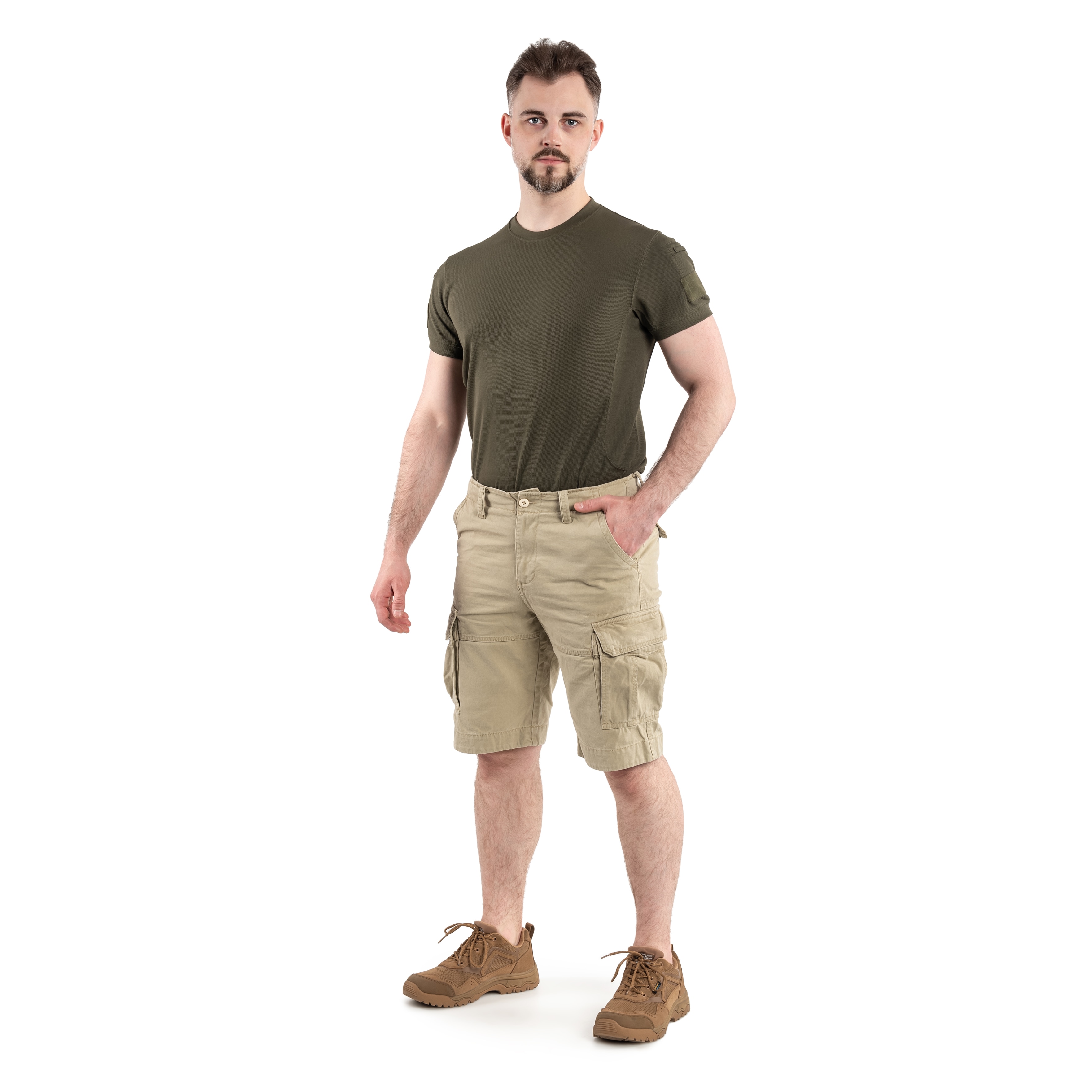 Short Vintage Prewash Mil-Tec - Khaki