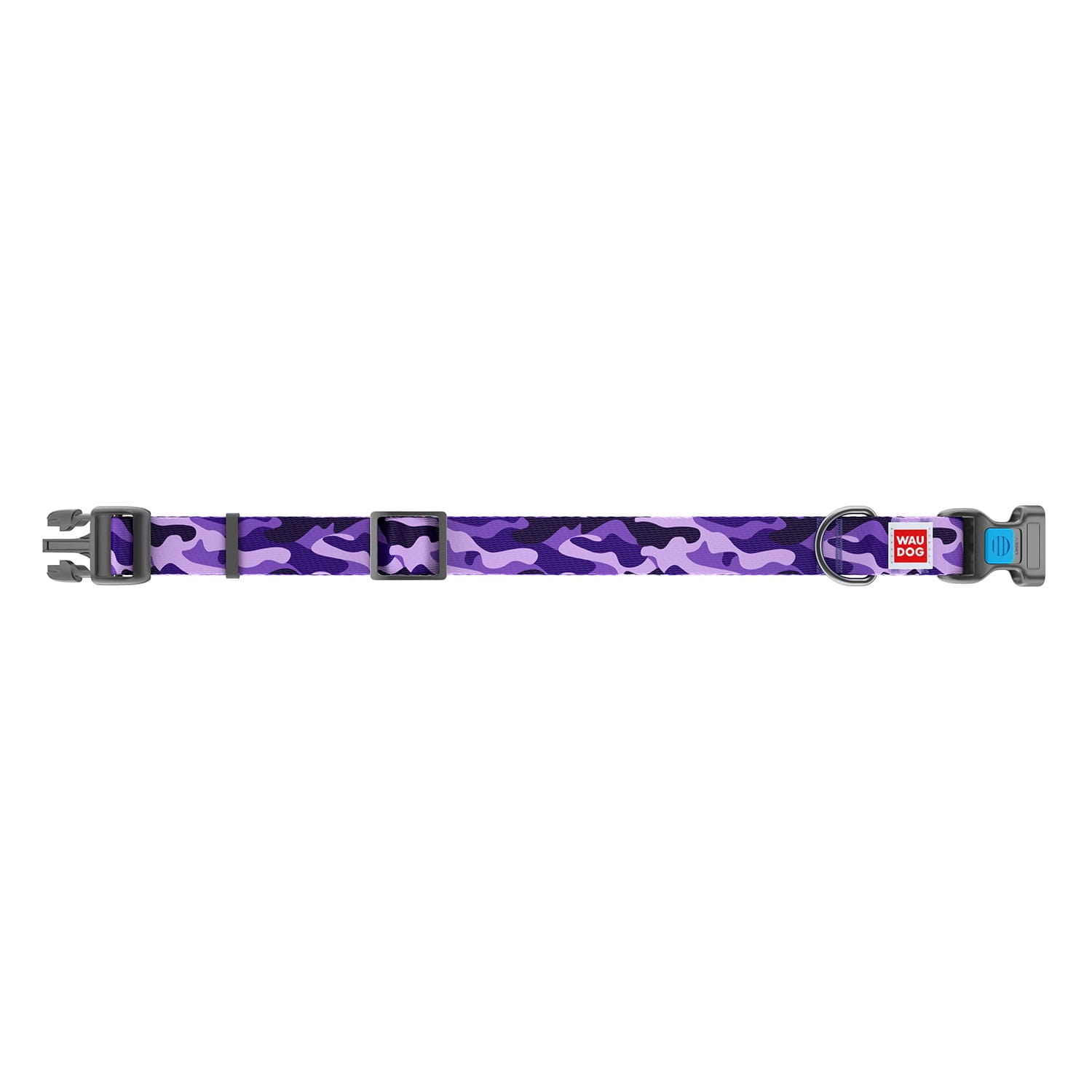 Collier pour chien 15 mm WauDog - Purple Camo