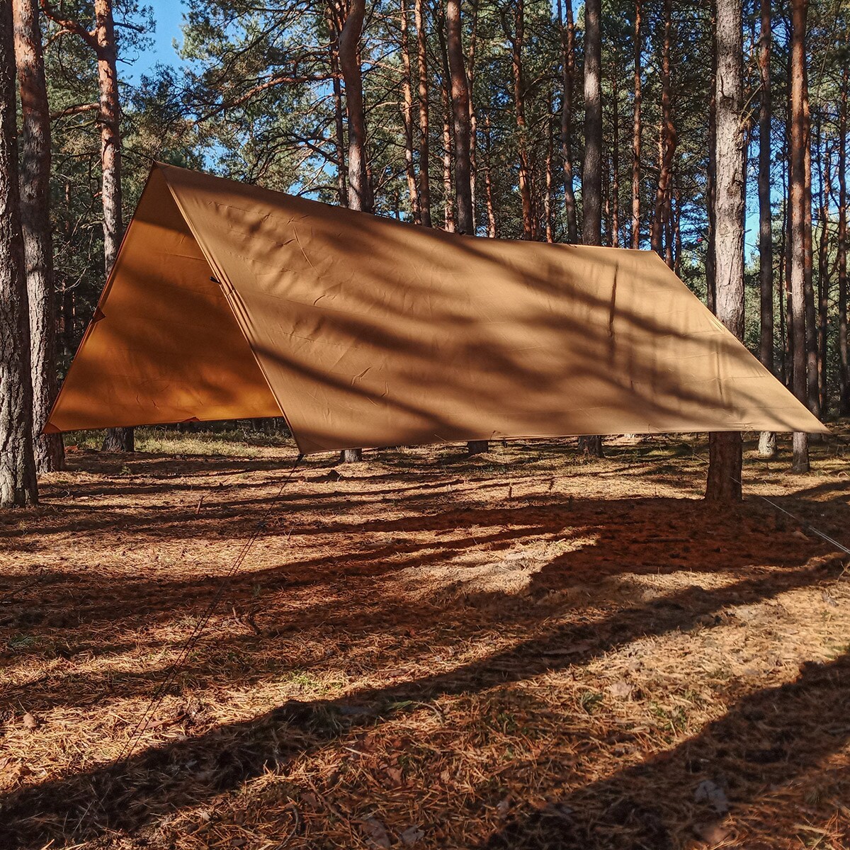 Bâche à bivouac Tarp 3x3 TigerWood - Coyote