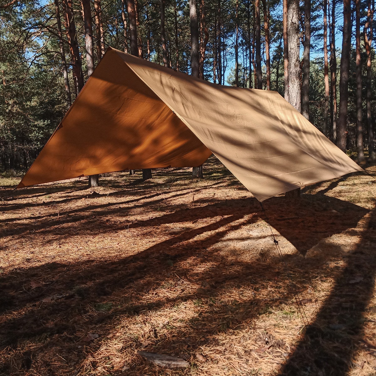 Bâche à bivouac Tarp 3x3 TigerWood - Coyote