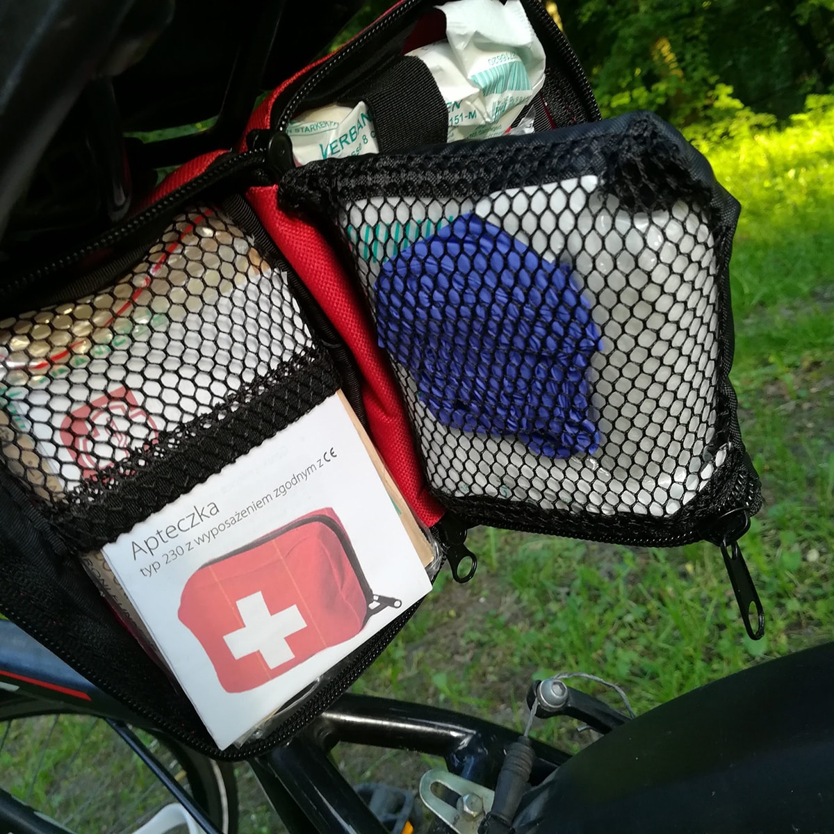 Trousse de secours étanche pour vélo avec équipement Type 200 Medaid - Black