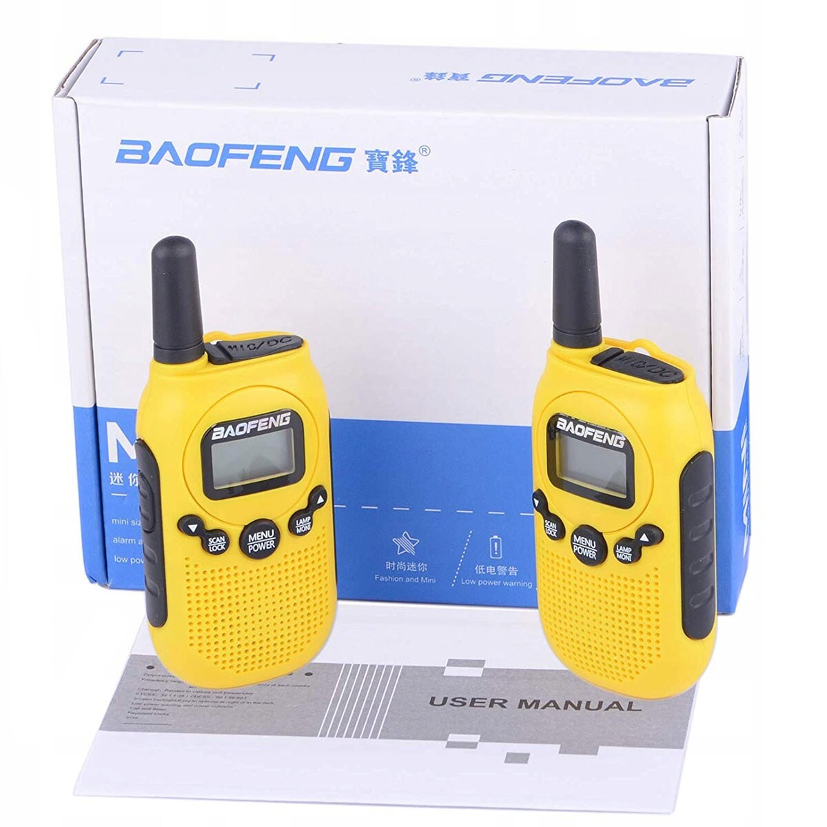 Radiotéléphone BF-T6 PMR Panda 2 pcs. Baofeng- Yellow