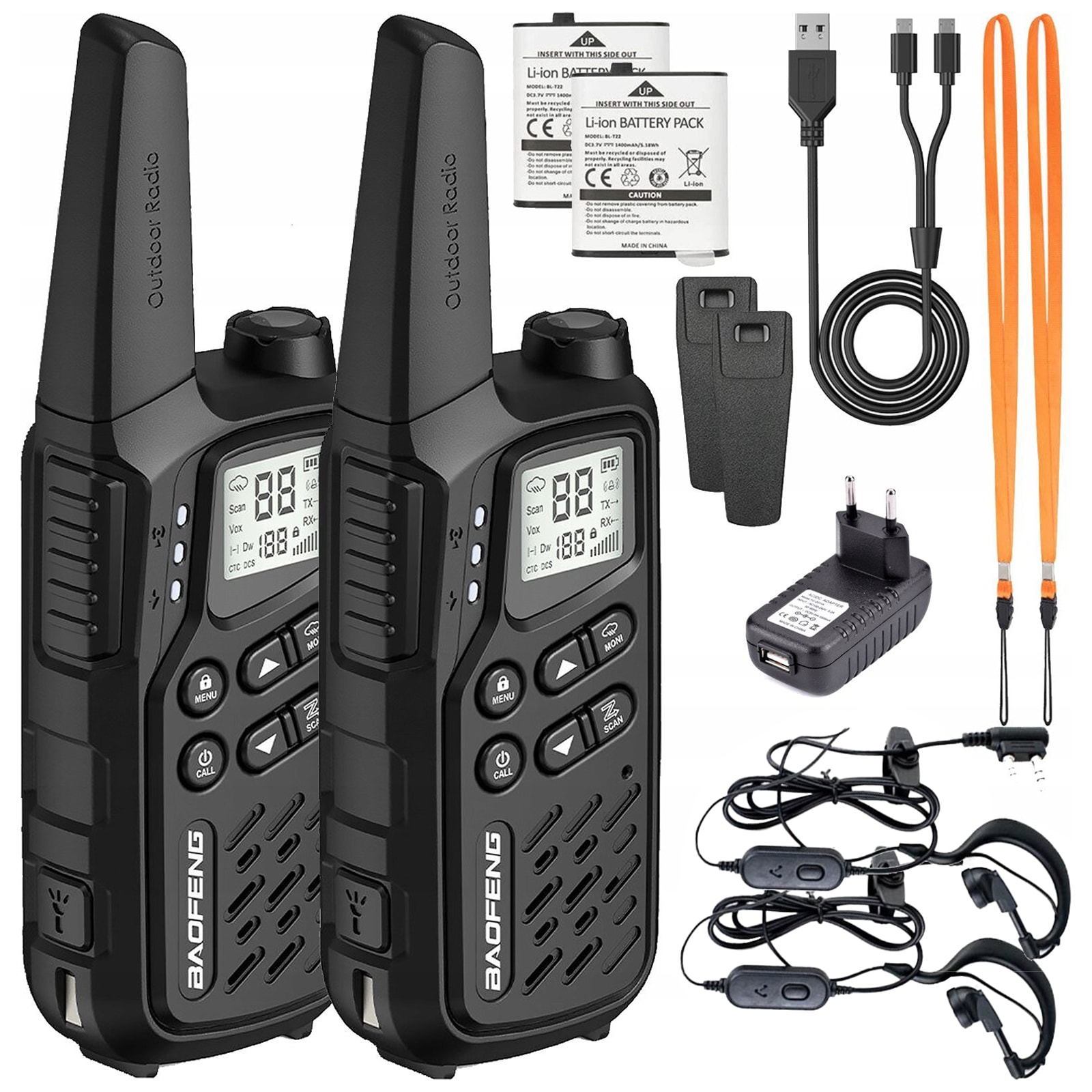 Radiotéléphone BF-T25E PMR 2 pcs. Baofeng - Black