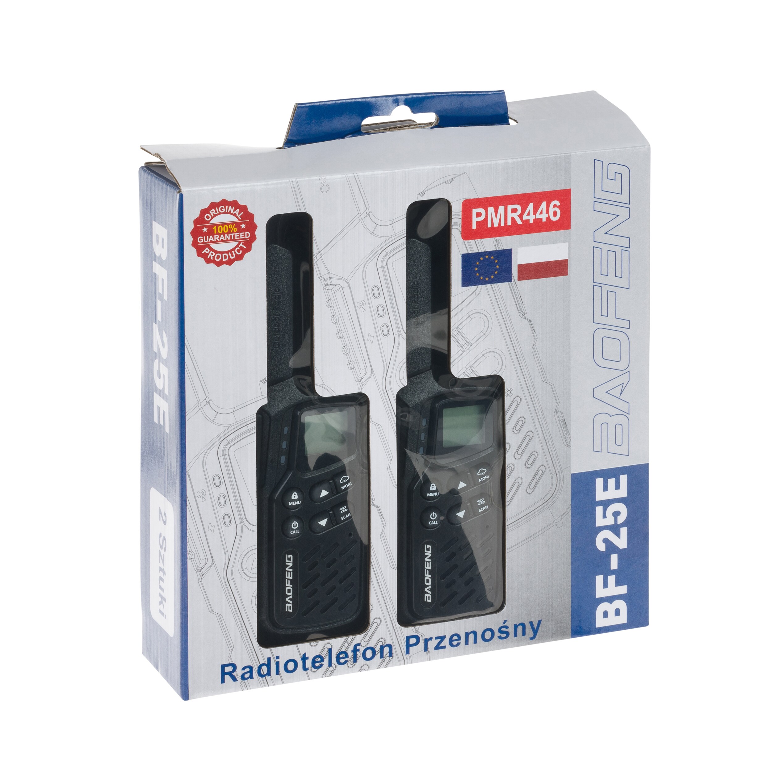 Radiotéléphone BF-25E PMR 2 pcs. Baofeng - Black