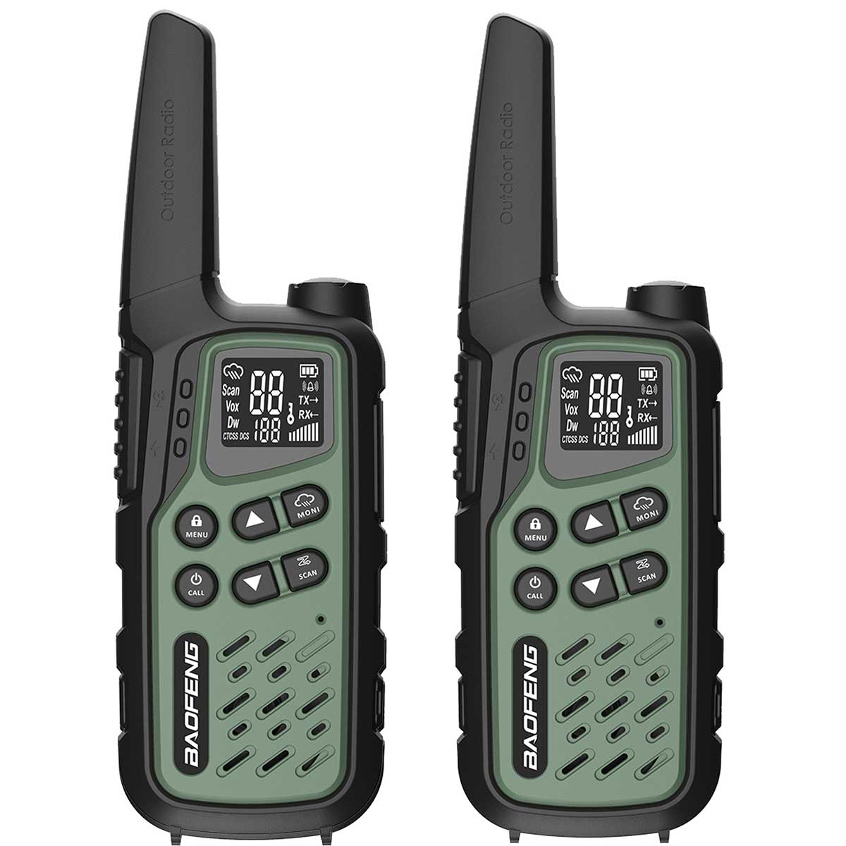 Radiotéléphone BF-T25E PMR 2 pcs. Baofeng - Green
