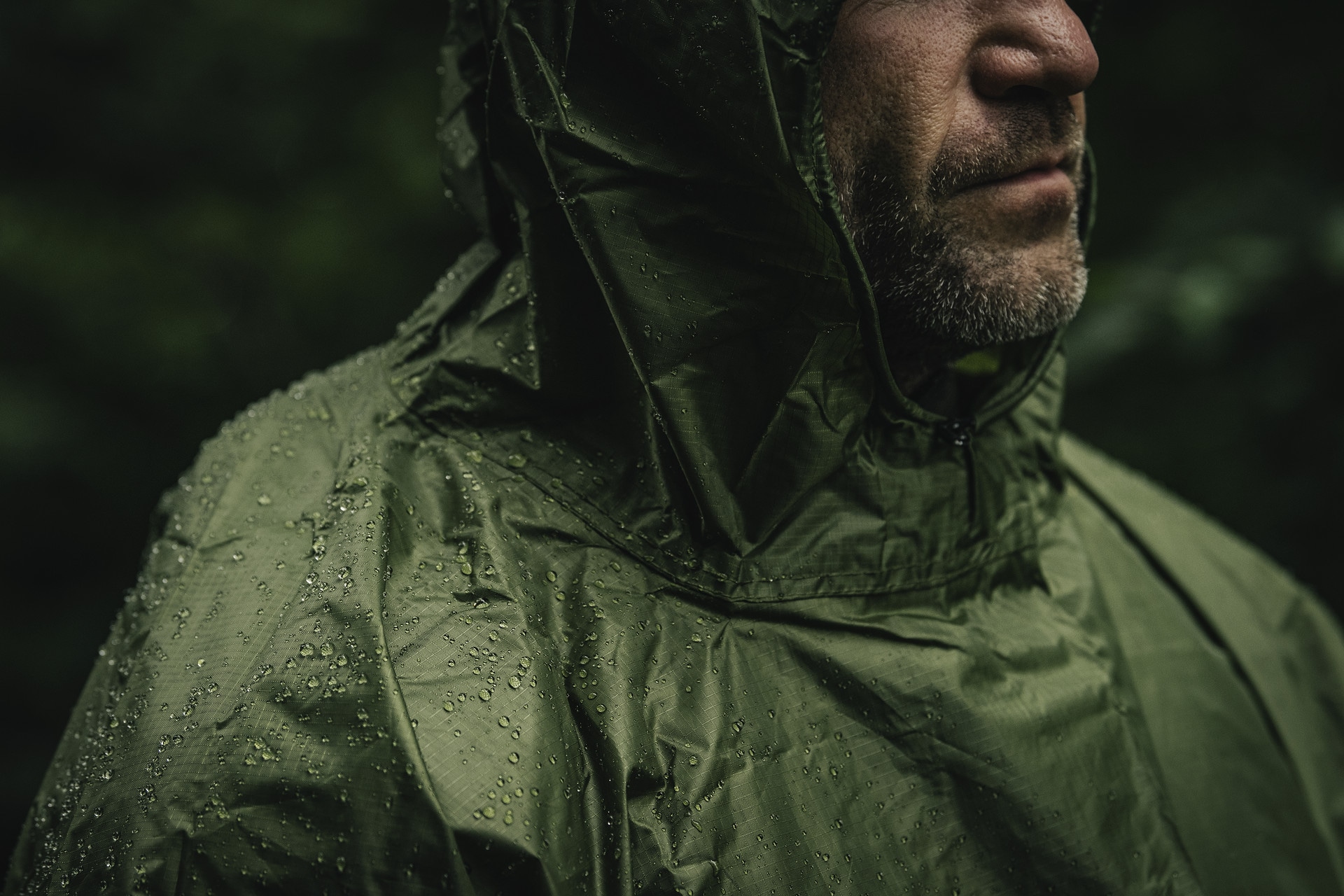 Poncho Rain Poncho Ripstop Badger Outdoor - Olive