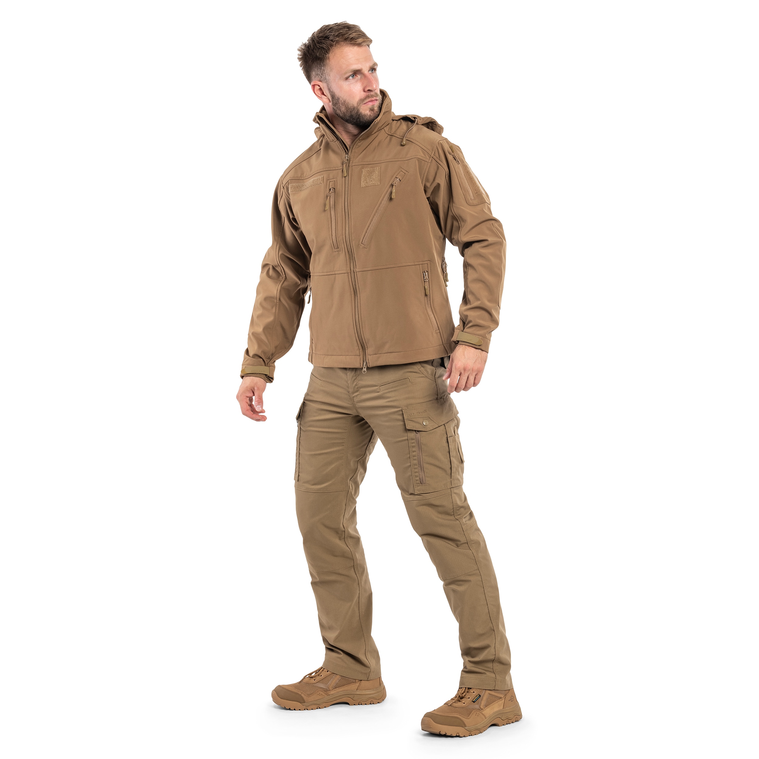 Veste SCU 14 Softshell Mil-Tec - Dark Coyote