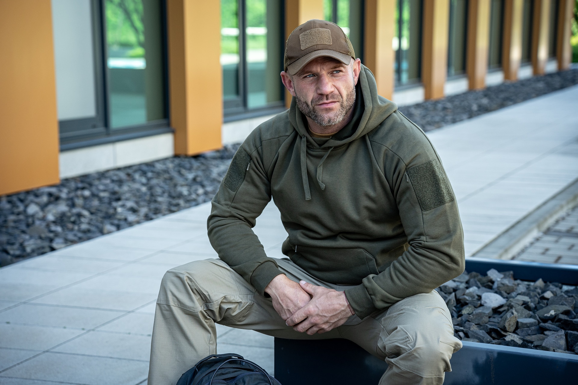 Sweatshirt Urban Tactical Hoodie Lite Kangaroo Helikon-Tex - Green