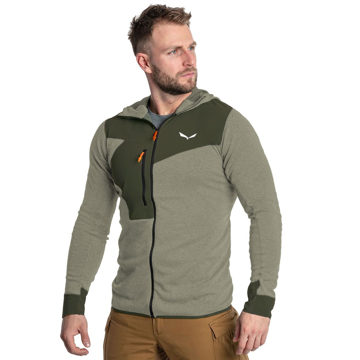 Sweatshirt Puez 2 Dry Salewa - Dark Olive