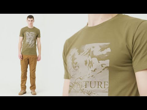 T-shirt Adventure is out there Helikon - Dark Azure