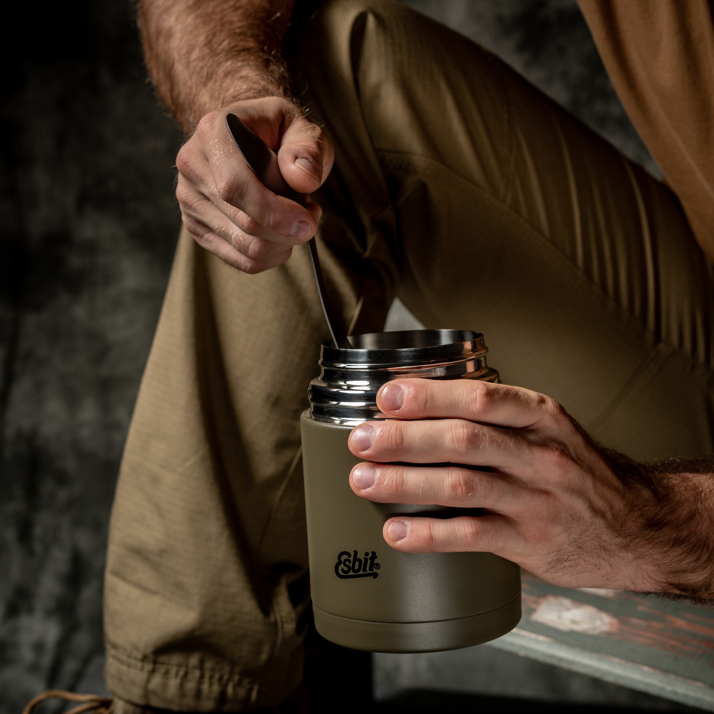 Thermos de déjeuner Food Jug 0,75 L Esbit - Olive Green