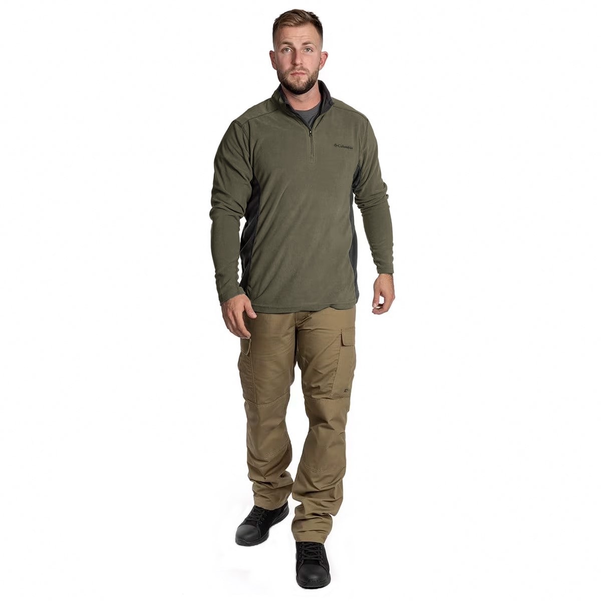 Polaire Klamath Range II Half Zip Columbia - Stone Green/Shark