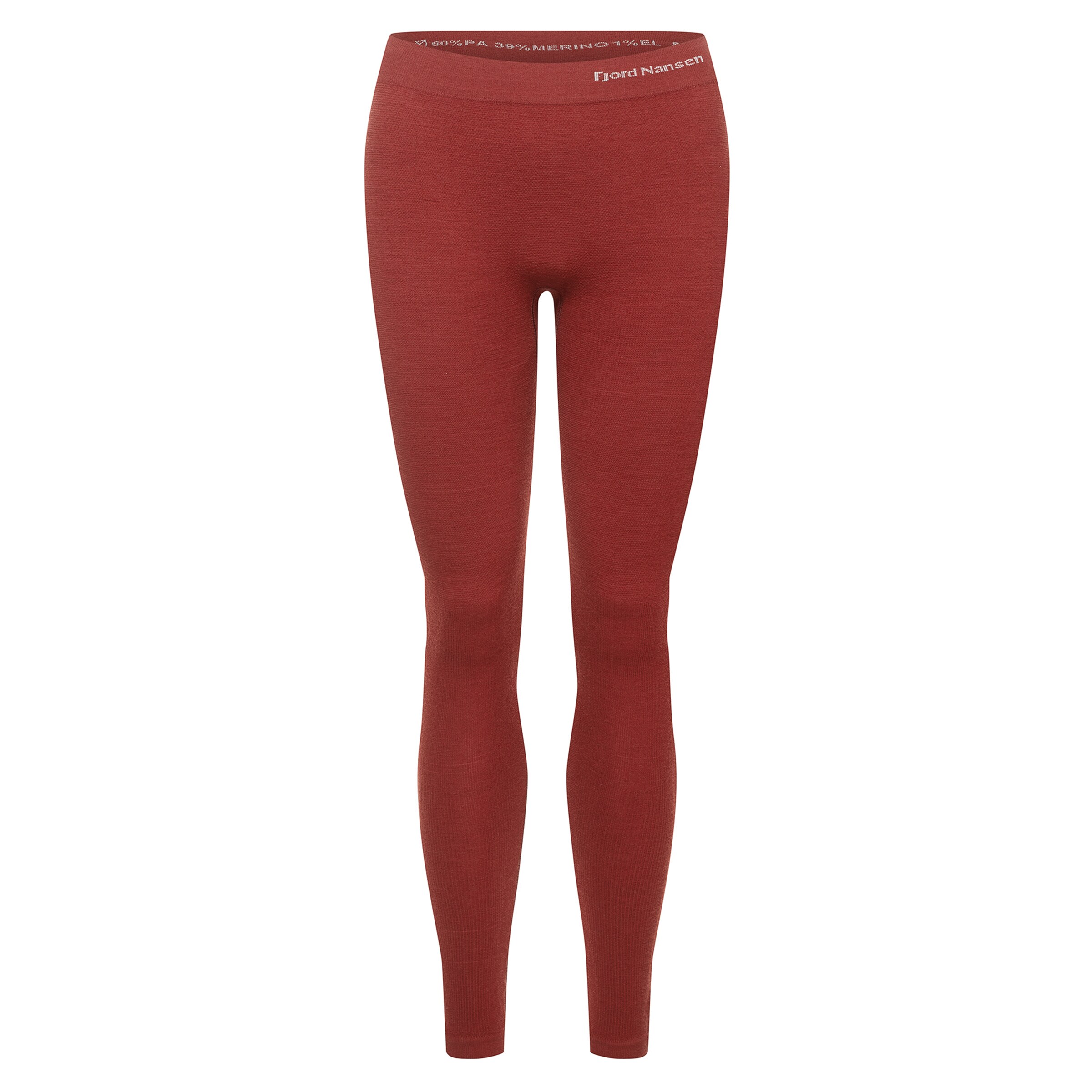 Leggings pour femmes Oxiva Merino Women Fjord Nansen - Oaky Red