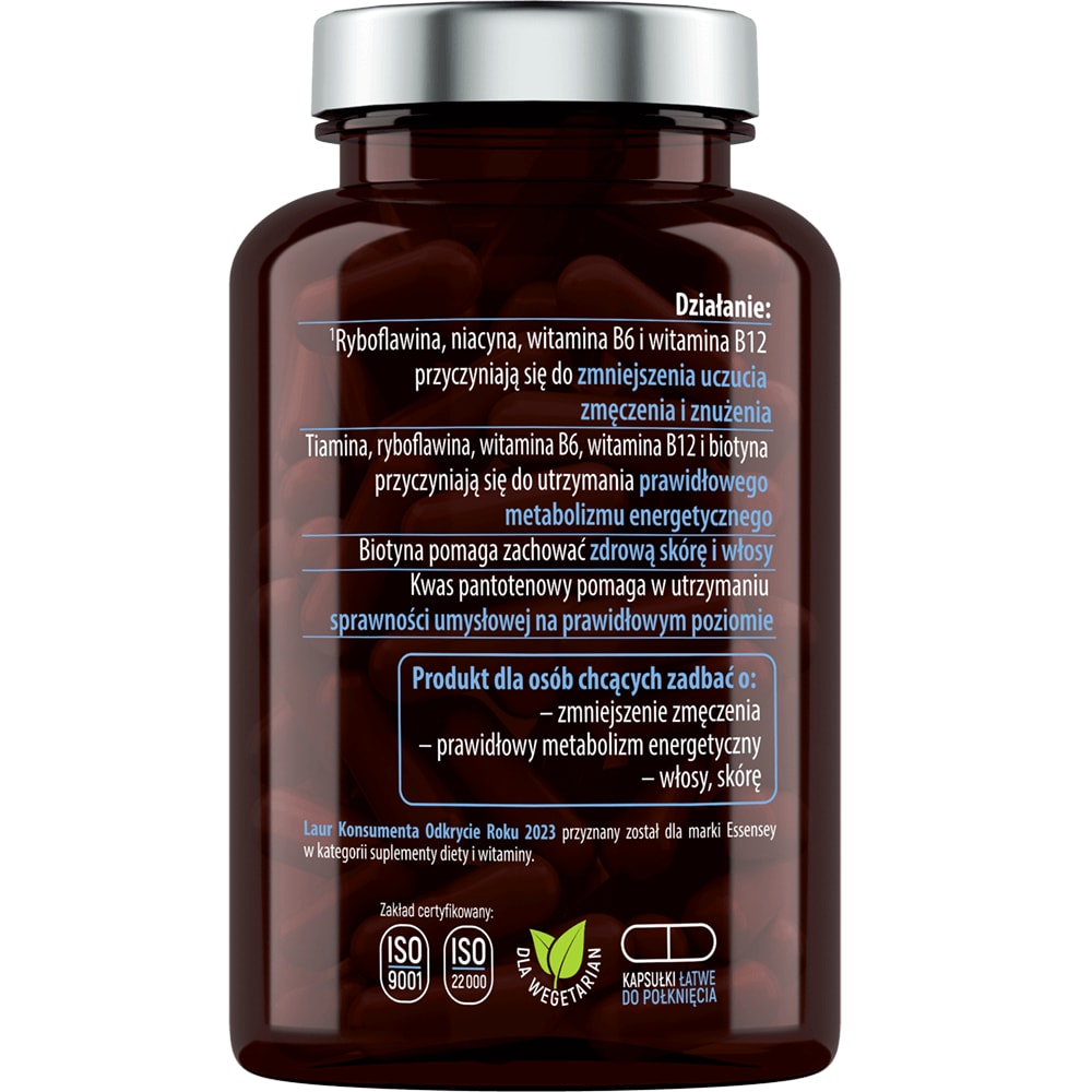 Vitamine B Complex 90 capsules - supplément diététique Essensey 