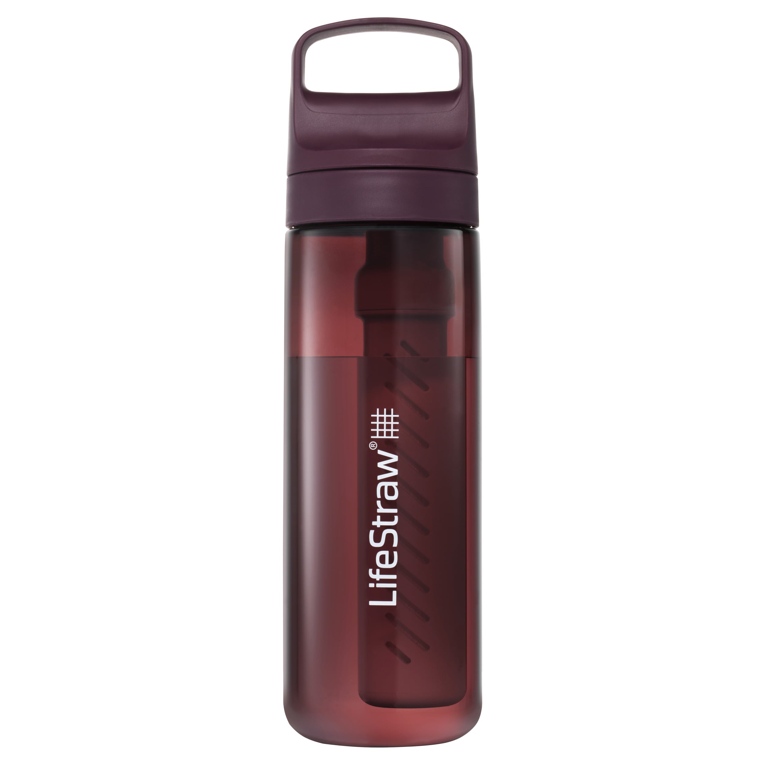 Gourde avec filtre Go 2.0 Tritan 650 ml LifeStraw - Merlot Me Away