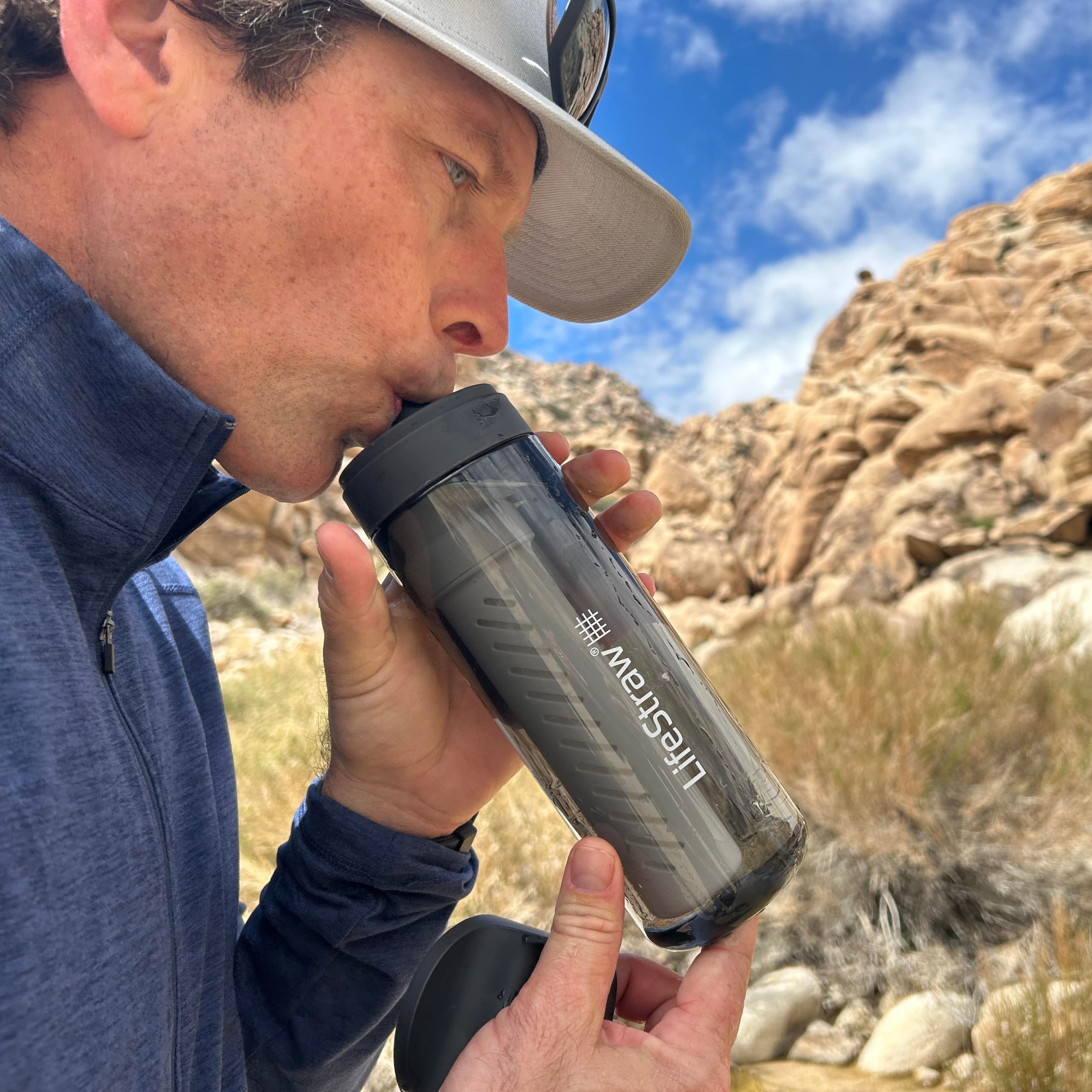 Gourde avec filtre Go 2.0 Tritan 1 L LifeStraw - Aegean Sea