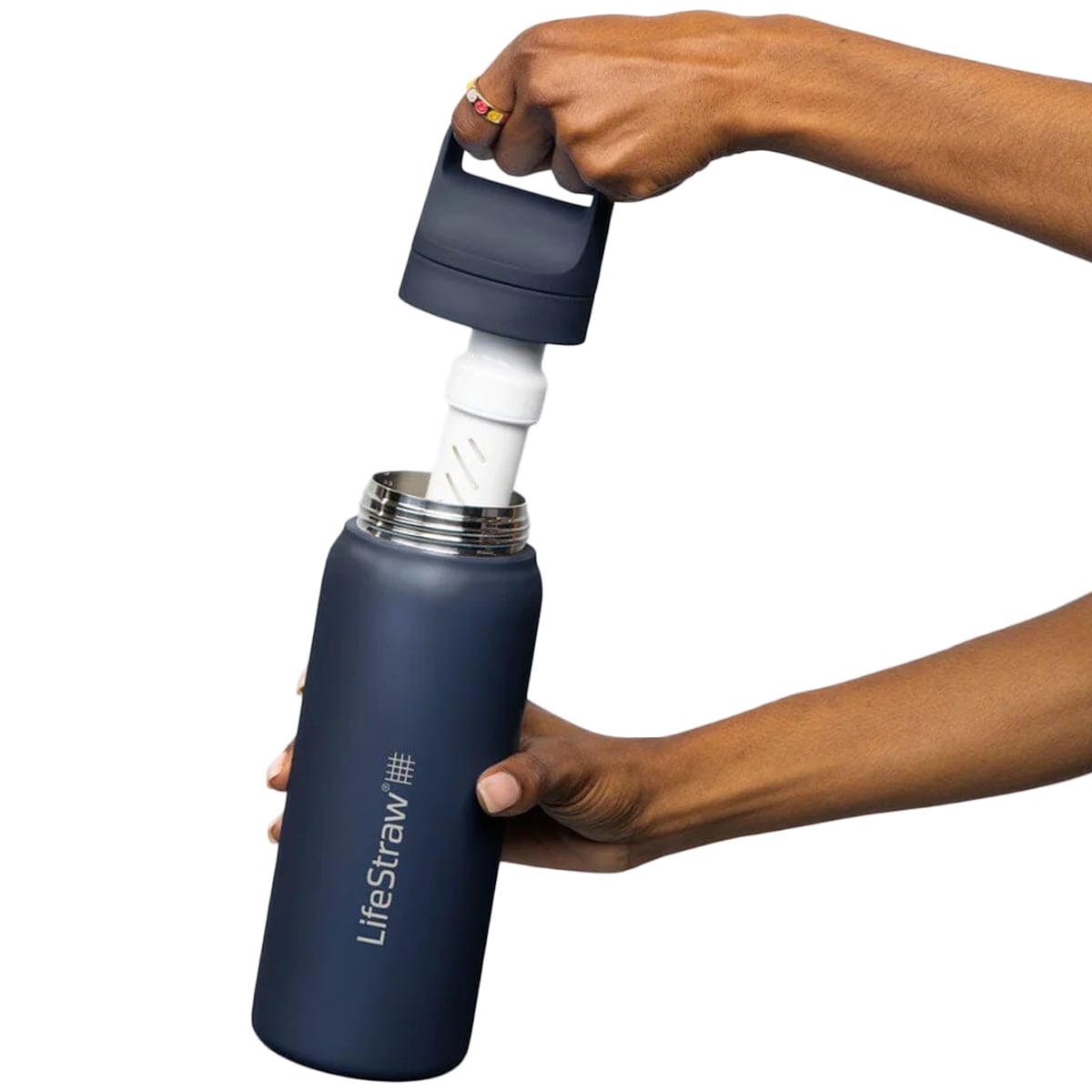 Gourde avec filtre Go 2.0 Stainless Steel 700 ml LifeStraw - Aegean Sea