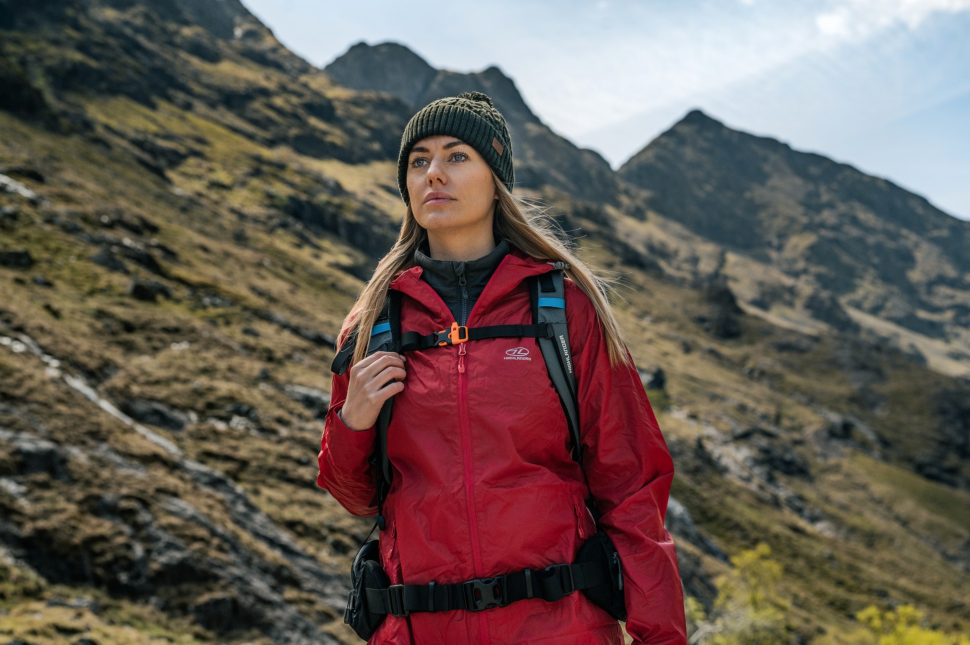 Bonnet Outdoor Beira Lined Bobble Hat Highlander - Olive