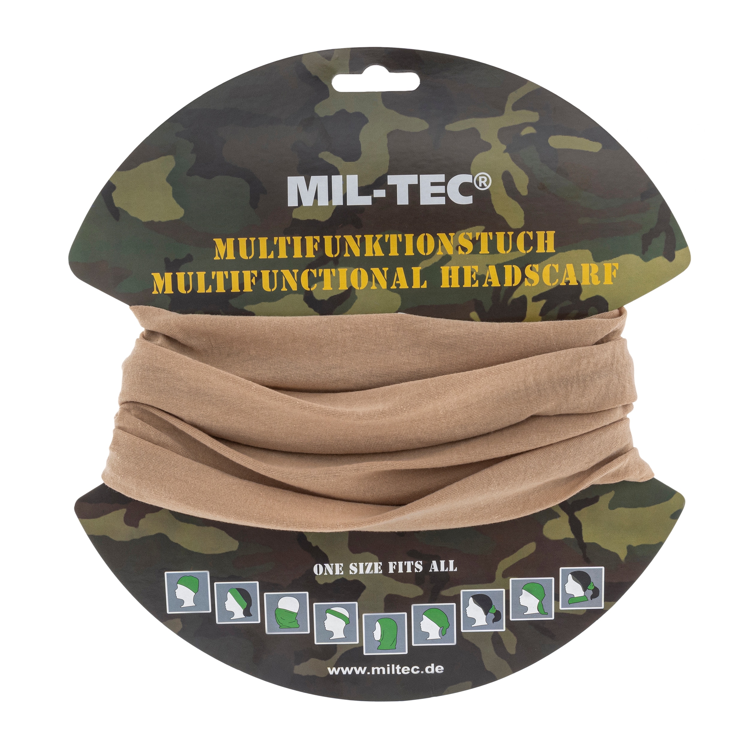 Foulard multifonction Mil-Tec - Khaki