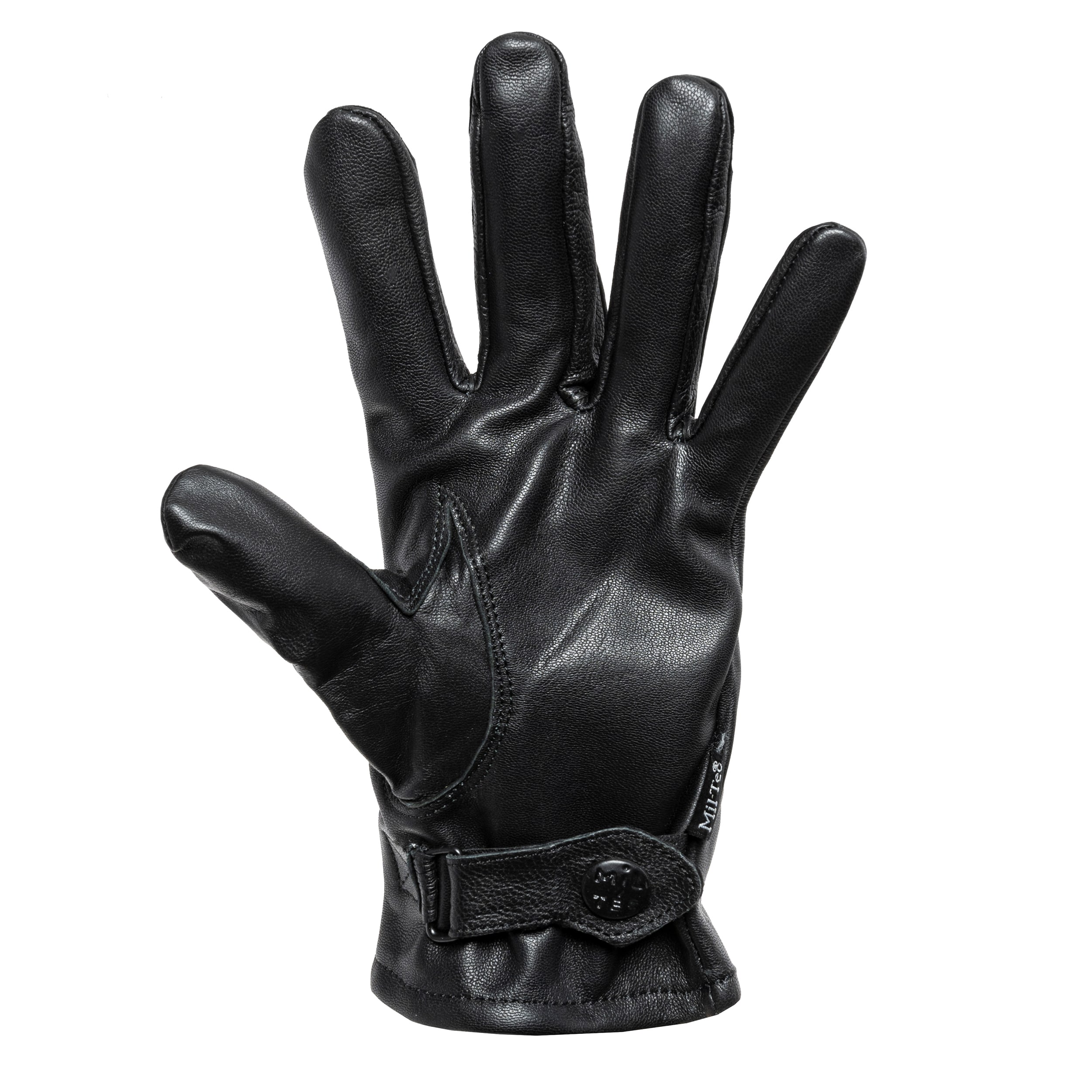 Gants en cuir Lined Mil-Tec - Black