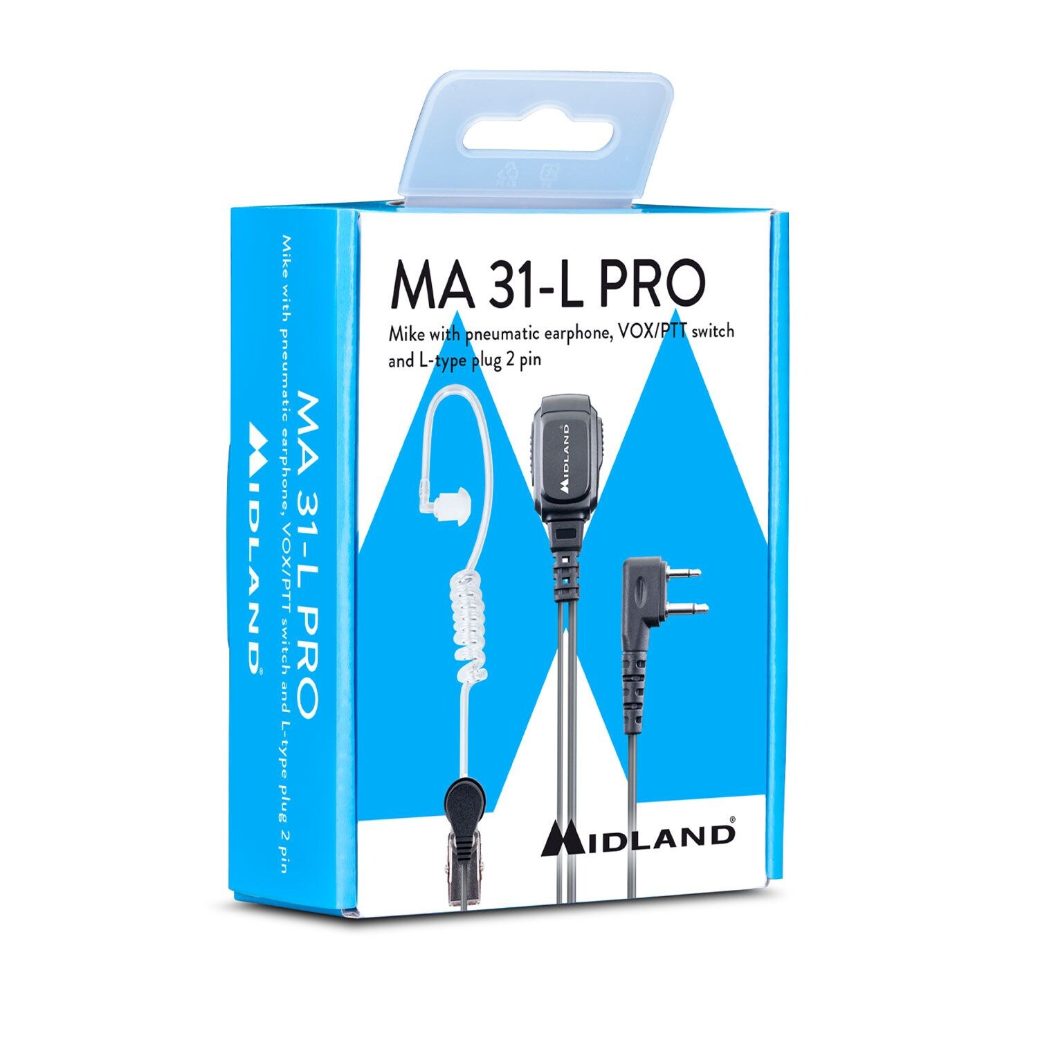 Kit d'écouteur MA31-L Pro Security Headset Midland 