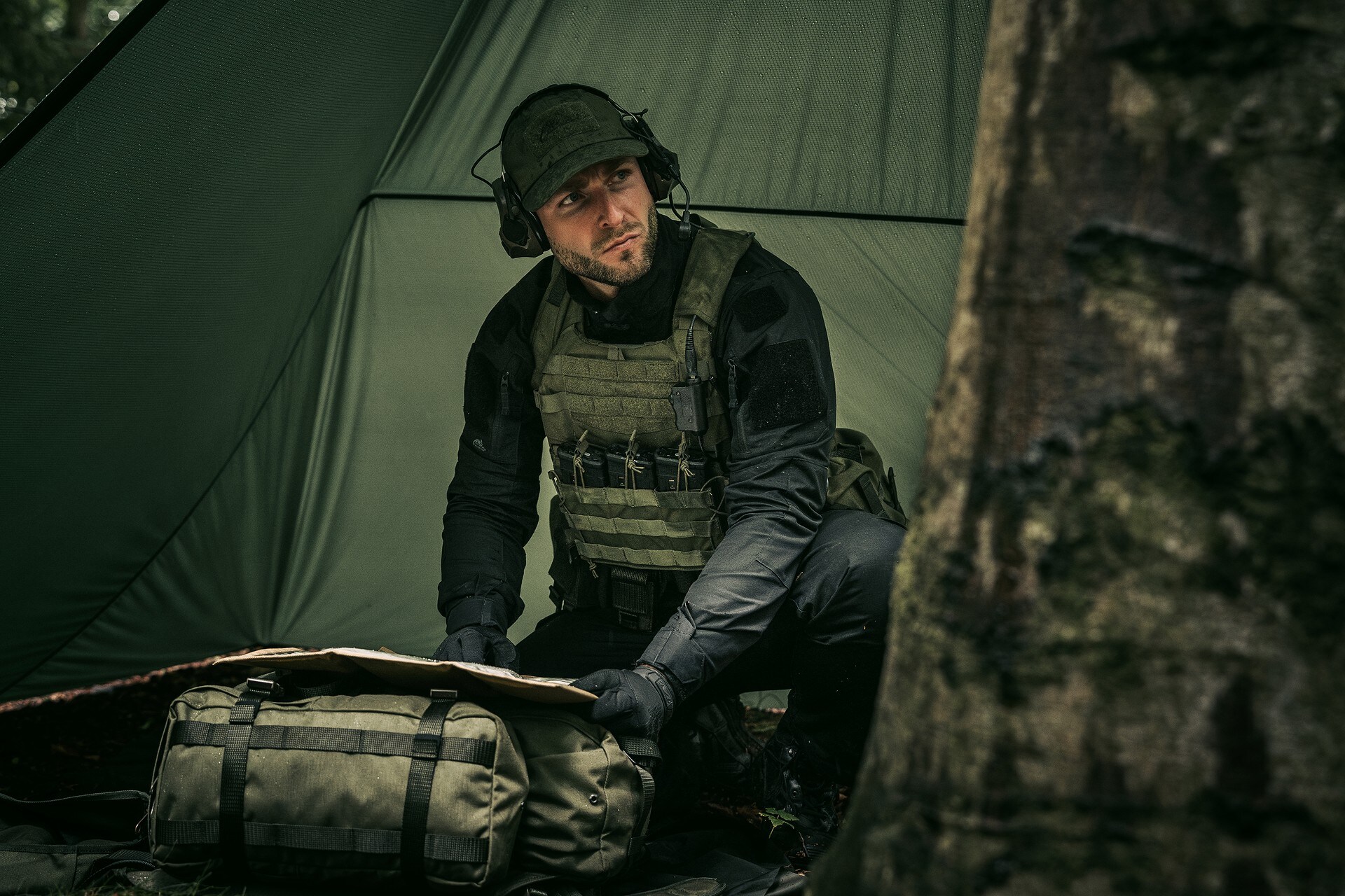 Gilet tactique modulaire Guardian Guardian Military Set - pour plaques M Helikon-Tex - Olive