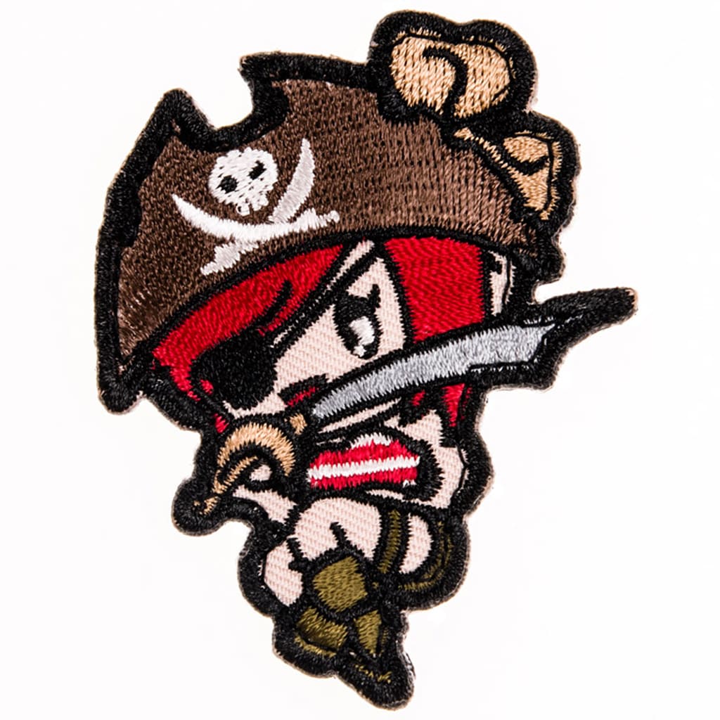 Patch Monkey Pirate Girl High-Contrast Mil-Spec